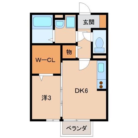 和歌山駅 バス14分  鳴神住宅前下車：停歩3分 2階の物件間取画像